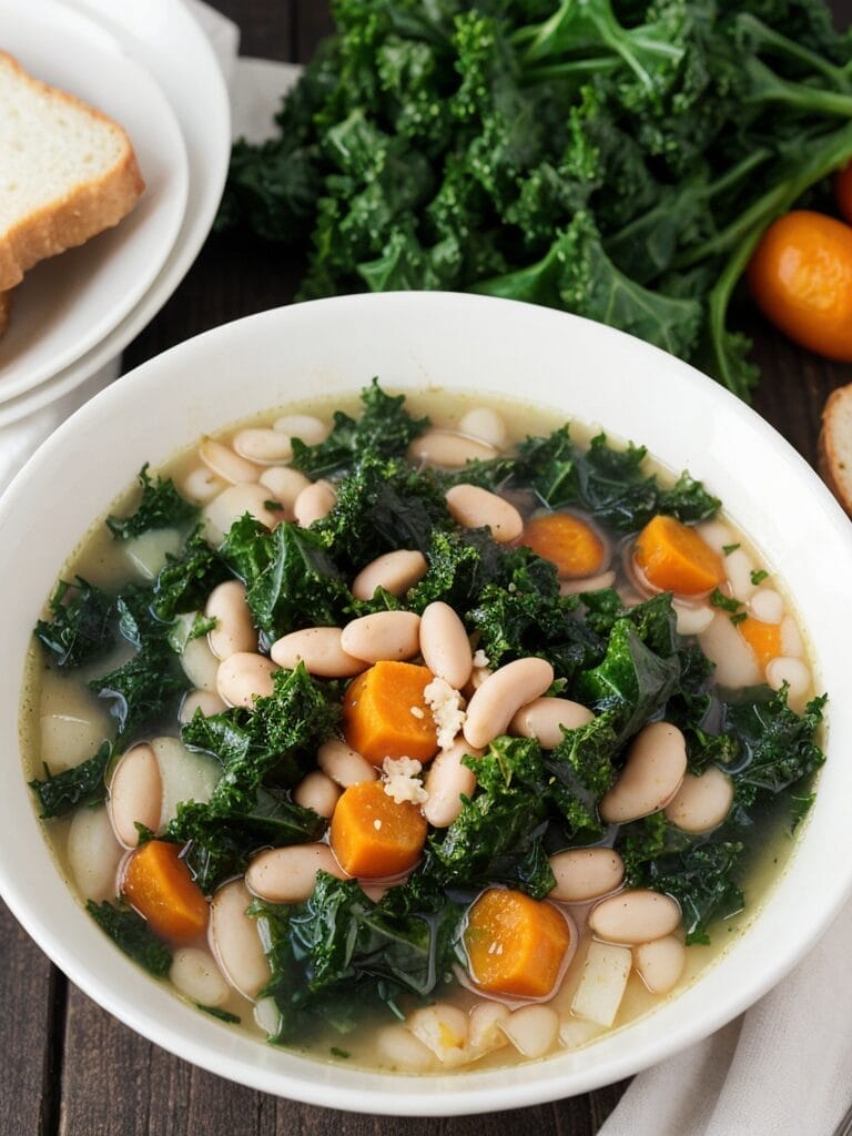 kale and white bean soup