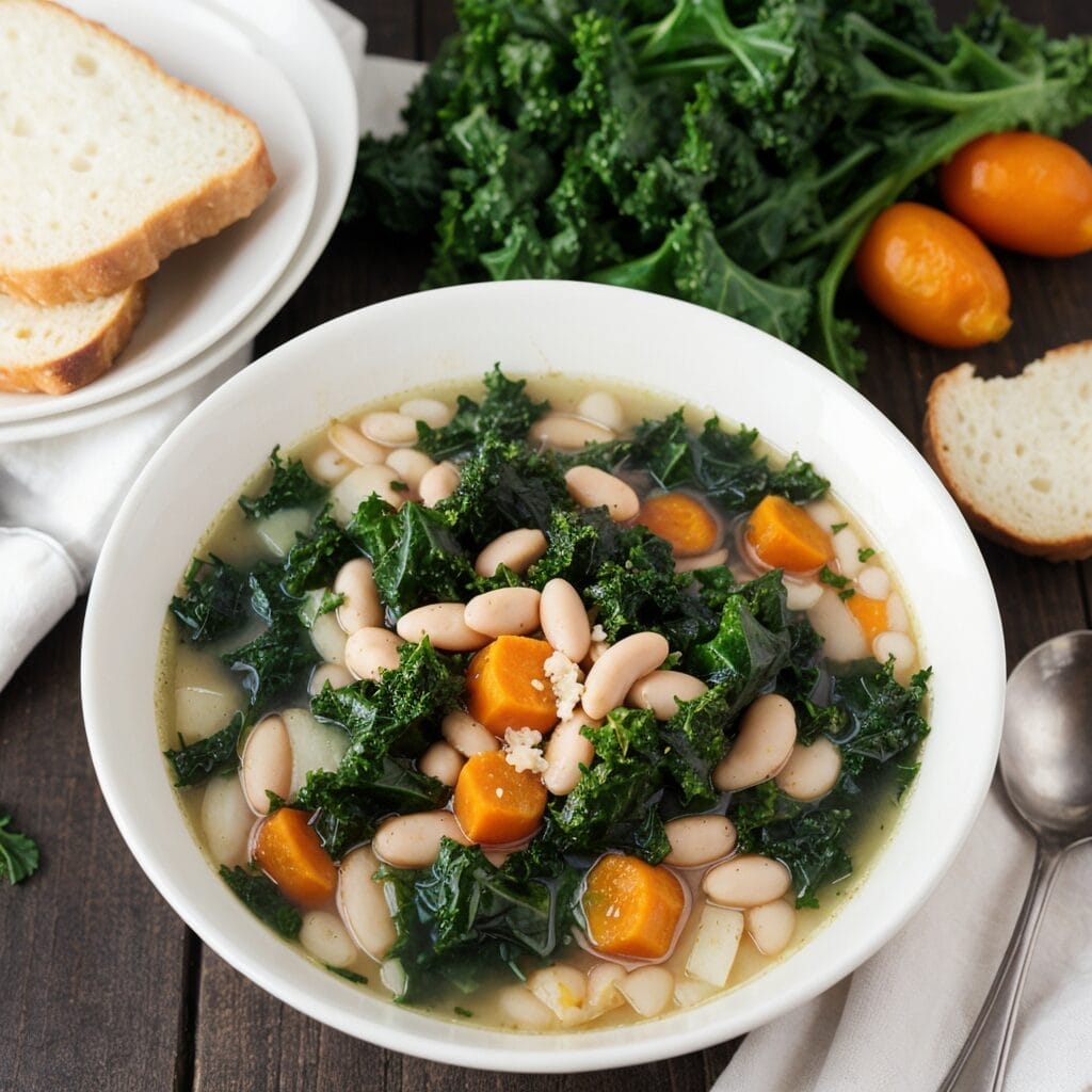 kale and white bean soup